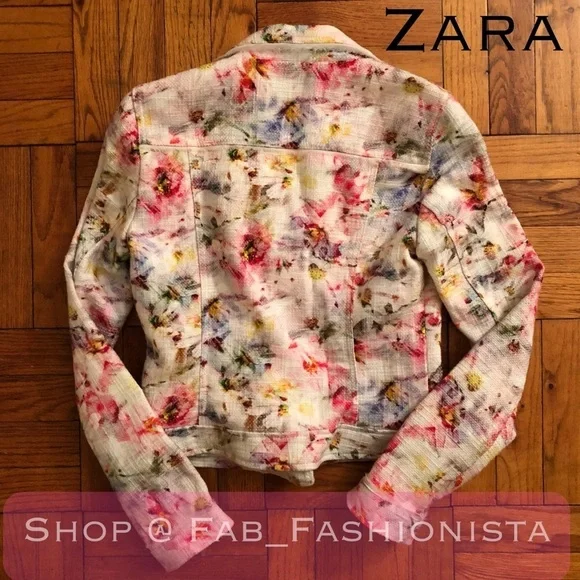 Zara floral Moro jacket size Medium